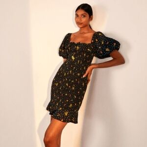 FARM Rio Tiny Fruits Smocked Mini Dress